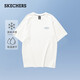 斯凱奇（Skechers）夏男子純色透氣休閑運(yùn)動圓領(lǐng)針織短袖T恤衫L224M021