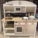 勵(lì)智兒童過家家廚房玩具木質(zhì)燒烤工具臺娃娃家做飯仿真廚具女孩禮物 木制日式大廚房