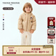 Teenie Weenie Kids小熊童裝24冬男女寶三防蓬蓬熊耳連帽厚羽絨服 米色 110 cm