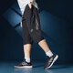 阿迪達斯 （adidas）七分褲男褲 2025夏上新款中長褲跑步訓(xùn)練休閑褲耐磨透氣運動褲 涼爽/快干/黑色三條紋 L