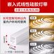 雷士照明LED硅膠套管軟燈帶嵌入式柔性線形燈反光燈槽虛光軟燈條24V低壓 硅膠12mm*12mm+雷士LED光源1米 低壓24V  暖白光 4000K