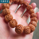樂喵（LEMIAO）龍紋桃核手串手鏈男女長(zhǎng)串54顆108顆精品龍紋桃胡佛珠手持念珠 龍紋手串 A21-109