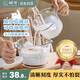 樹可小白熊食品級玻璃量杯微波爐熱奶耐高溫碗帶刻度烘焙打蛋1000ml