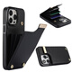ONEAGREE歐美風(fēng)適用蘋(píng)果iPhone 11 12 13 14 15 16 Pro max手機殼錢(qián)包卡包plus保護套男女 黑色 iPhone15 Pro Max