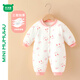 迷你木木屋嬰兒冬季衣服長(cháng)袖連體衣男寶女寶冬天夾棉保暖哈衣 萌萌兔 66 