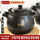 陶煲王6-8升-10升陶瓷砂鍋煲湯4-6人家用耐高溫干燒不裂老式土沙鍋大號(hào) 福祿團(tuán)圓煲 8L