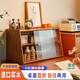 家逸實木置物架桌面餐邊柜吊柜壁掛式儲物柜收納杯子架