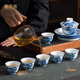 昌南景德鎮(zhèn)青花陶瓷功夫茶具整套套裝高檔送禮茶壺茶杯茶道禮品禮盒
