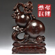 木雕刻風(fēng)水如意葫蘆福祿擺件中式家居客廳電視實(shí)木工藝品喬遷送禮 精雕如意葫蘆高20cm