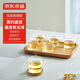 京東京造 玻璃杯 高硼硅泡茶水杯子家居品茗杯100ml六只裝