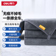得力洗車(chē)毛巾擦車(chē)專(zhuān)用不掉毛吸水力強擦車(chē)巾無(wú)痕洗車(chē)布抹布小號 灰色