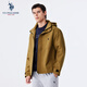 U.S. POLO ASSN.外套男秋季連帽戶(hù)外夾克男士防風(fēng)防水保暖休閑上衣