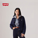 Levi's李維斯女士美式懷舊復古巴恩風(fēng)時(shí)尚深藍顯瘦牛仔夾克外套 深牛仔色 M