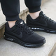 耐克（NIKE）官方男鞋冬季 AIR MAX全掌可視氣墊運動(dòng)鞋緩震跑步鞋849559-001 全黑-全掌可視氣墊-849559-004 40
