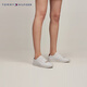 TOMMY HILFIGER女裝簡(jiǎn)約金屬標(biāo)休閑舒適百搭運(yùn)動(dòng)鞋板鞋小白鞋F(xiàn)W0FW03682 白色020 38