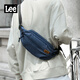 Lee男士斜挎包時(shí)尚簡(jiǎn)約胸包潮牌休閑腰包女戶(hù)外運動(dòng)小挎包 牛仔藍