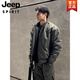JEEP SPIRIT男士春秋季美式飛行員夾克外套男款立領(lǐng)三防教練工裝棒球服BF潮流 狼灰色 XL