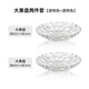 奈迅輕奢水果盤(pán)玻璃果盤(pán)創(chuàng  )意現代家用客廳茶幾干果盤(pán)瓜子糖果零食盤(pán)子 【25cm果盤(pán)】透明 2只裝