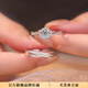 DRAGBOLL情侶戒指 1克拉情侶對戒 求婚結(jié)婚鉆戒七夕情人節(jié)禮物送老婆 女戒50分+男戒 戒指默認發(fā)活口如需閉口下單備注
