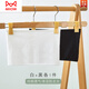 貓人（MiiOW）薄款無(wú)肩帶白色裹胸學(xué)生內衣女夏季純棉單層無(wú)胸墊打底防走光抹胸 黑色+白色各1件 均碼