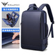 WILLIAMPOLO英皇保羅POLO雙肩包男包書(shū)包通勤旅行背包15.6英寸電腦背包商務(wù)包 藍色-可放15.6寸