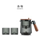 叁旬（sanxun）玻璃飄逸杯泡茶壺茶水分離懶人神器家用輕奢高檔功夫茶具套裝 遠山_飄逸壺【青純】+2個(gè)遠山杯