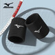 美津濃（MIZUNO）護(hù)腕男女運(yùn)動(dòng)健身籃球護(hù)手腕吸汗網(wǎng)球羽毛球防護(hù)裝備B577黑色單只