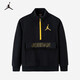 Jordan耐克童裝男女童圓領(lǐng)衛(wèi)衣NIKE兒童休閑上衣 30正黑色 160(XL) 