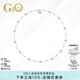 GiO珠寶 滿天星Akoya天然海水珍珠項(xiàng)鏈高級感鎖骨鏈18K金年輕款 18K金有隔珠 珍珠6-8.5mm