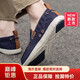 卡駱馳（crocs）復(fù)古男鞋沃爾盧運動輕便耐磨休閑鞋透氣帆布鞋一腳穿板鞋 207635-46K/深藍/水泥灰 48 45-46碼/M11/290mm
