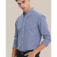 POLO SPORT RALPH LAUREN拉夫勞倫式RL保羅純棉修身免燙小格子長袖襯衫 彩藍格(黃馬) 現(xiàn)貨L【160~175斤】