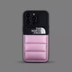 萌續(xù)適用蘋果16promax羽絨服潮牌北面iPhone15ProMax手機(jī)殼拼色14Pro蘋果13情侶12填充絨11秋冬 羽絨服 北面 黑拼蜜桃粉 iPhone13