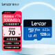雷克沙（Lexar）tf卡 4K运动相机无人机内存卡gopro手机存储卡MicroSD卡 128G 633x 读100MB 写45MB