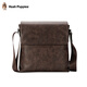 暇步士（Hush Puppies）男士單肩包復古真皮商務(wù)休閑正宗牛皮斜挎包大容量時(shí)尚單肩男背包 咖色HA-1211657W-5010