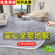 柔袖實(shí)心全塑PVC地板革耐磨塑膠商用地板貼家用水泥地直接鋪地膠地墊 1.3mm灰裂紋【實(shí)芯巨厚超耐磨】 1平方