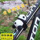 熊貓公仔創(chuàng)意小掛件配件可愛自行車電動(dòng)車電瓶摩托車山地車把裝飾品毛絨公仔 拍拍圈熊貓款丨裝飾配件