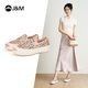快樂(lè )瑪麗（J&M）樂(lè )福鞋女2026春季新款開(kāi)口笑亮片厚底懶人一腳蹬單鞋時(shí)尚松糕鞋女 香檳色【春夏款/厚底】亮片 37 235mm