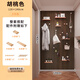 凱施羅洞洞板實(shí)木置物架定制中古風(fēng)掛板入戶門口玄關(guān)造形墻掛墻隔板配件 【方形】組合套餐120cm*240cm