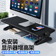 派凡 顯示器增高架可調(diào)節(jié)旋鈕升降式臺式電腦支架筆記本電腦屏幕墊高桌面收納底座辦公置物鍵盤托架子 紳士黑【旋鈕升降/單手調(diào)節(jié)/筆記本臺式機(jī)通用】