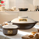 康舒康舒干燒煲組合裝家用商用炒菜鍋耐高溫陶瓷砂鍋防裂耐燒淺鍋燉鍋 耐熱煲組合裝2500ml+ 1000ml