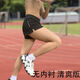 扣將專業(yè)跑步短褲運(yùn)動(dòng)速干短褲男馬拉松三分褲超短褲田徑體育生訓(xùn)練褲 055黑色—無(wú)內(nèi)襯 2XL