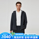 Scofield男裝24年秋季新款連帽休閑短款戶外簡(jiǎn)約舒適外套時(shí)尚夾克 深灰色 L (175)