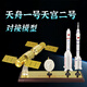 軍旅情天宮二神舟十一對接模型天宮2神舟11飛船對接載人航天科普紀(jì)念品 1：80天宮天舟號對接-帶雙箭