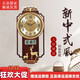 康巴絲（Compas）微電腦智能電波自動(dòng)授時(shí)對(duì)時(shí)客廳凈音古典電子石英掛鐘表 【AI智能機(jī)芯】鹿頭款