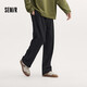 森馬（Semir）休閑褲男基礎(chǔ)中性款寬松直筒褲秋季情侶運動針織褲子101524127202