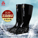 3539雨靴長(zhǎng)筒雨鞋四季勞保水鞋橡膠中高筒水靴男士膠靴防水防滑工作鞋 長(zhǎng)筒水靴 39