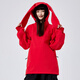 DOOK SNOW新款滑雪服男女款戶外單板雙板滑雪衛(wèi)衣防風(fēng)防水保暖雪季滑雪衣 紅色 S