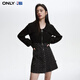 ONLY秋季NBA聯(lián)名款翻領(lǐng)套裝短裙牛仔連衣裙女|124142003 J09 深牛仔灰色 L (170) 88A