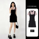 北徹（BRCZRO）連衣裙女2026年領(lǐng)假兩件襯衫連衣裙子女夏季設計感小眾辣妹包臀裙 黑色 原版做工 M
