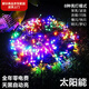 筏芯太陽能彩燈庭院燈太陽能庭院掛樹燈戶外小閃串滿天星過年圣誕節(jié)日 【彩燈】防水防凍四季通用 100米800個(gè)【太陽能免插電】